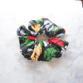 Vintage Red Rose Silk Scrunchie