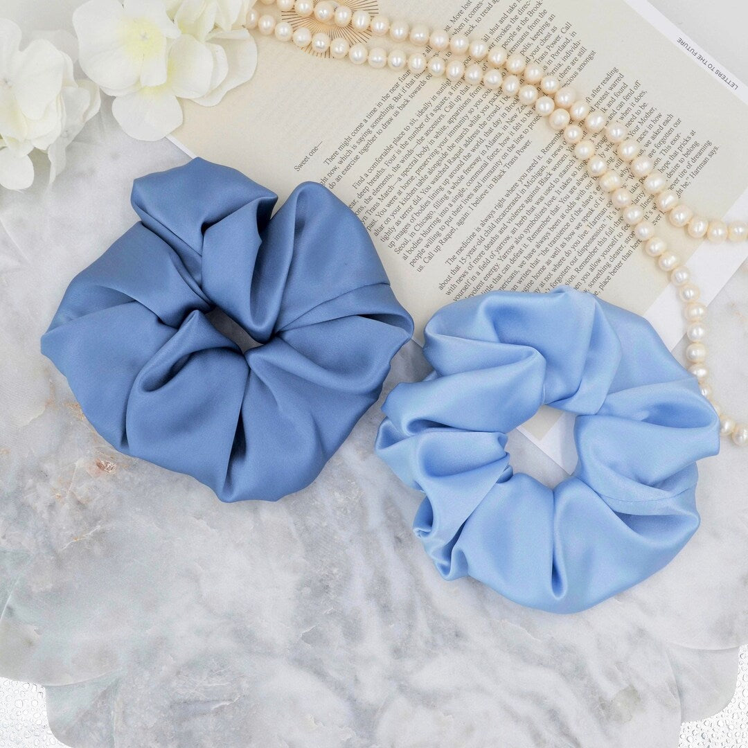 Jumbo Silk Scrunchie on hair