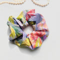 Tropical Floral Silk Scrunchie
