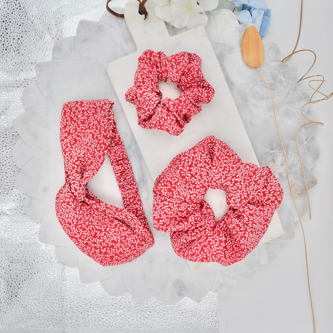 Mulberry Silk Scrunchie and Headband Duo