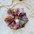 Floral Silk Scrunchie Soft Jumbo