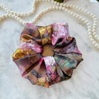 Floral Silk Scrunchie Soft Jumbo