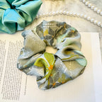 Colorful Abstract Silk Scrunchie