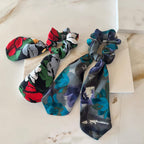 Silk Ribbon scrunchie detail