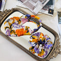 Colorful Floral Silk Scrunchie or Headband