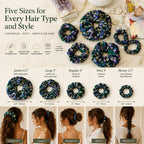 Green Floral Silk Headband