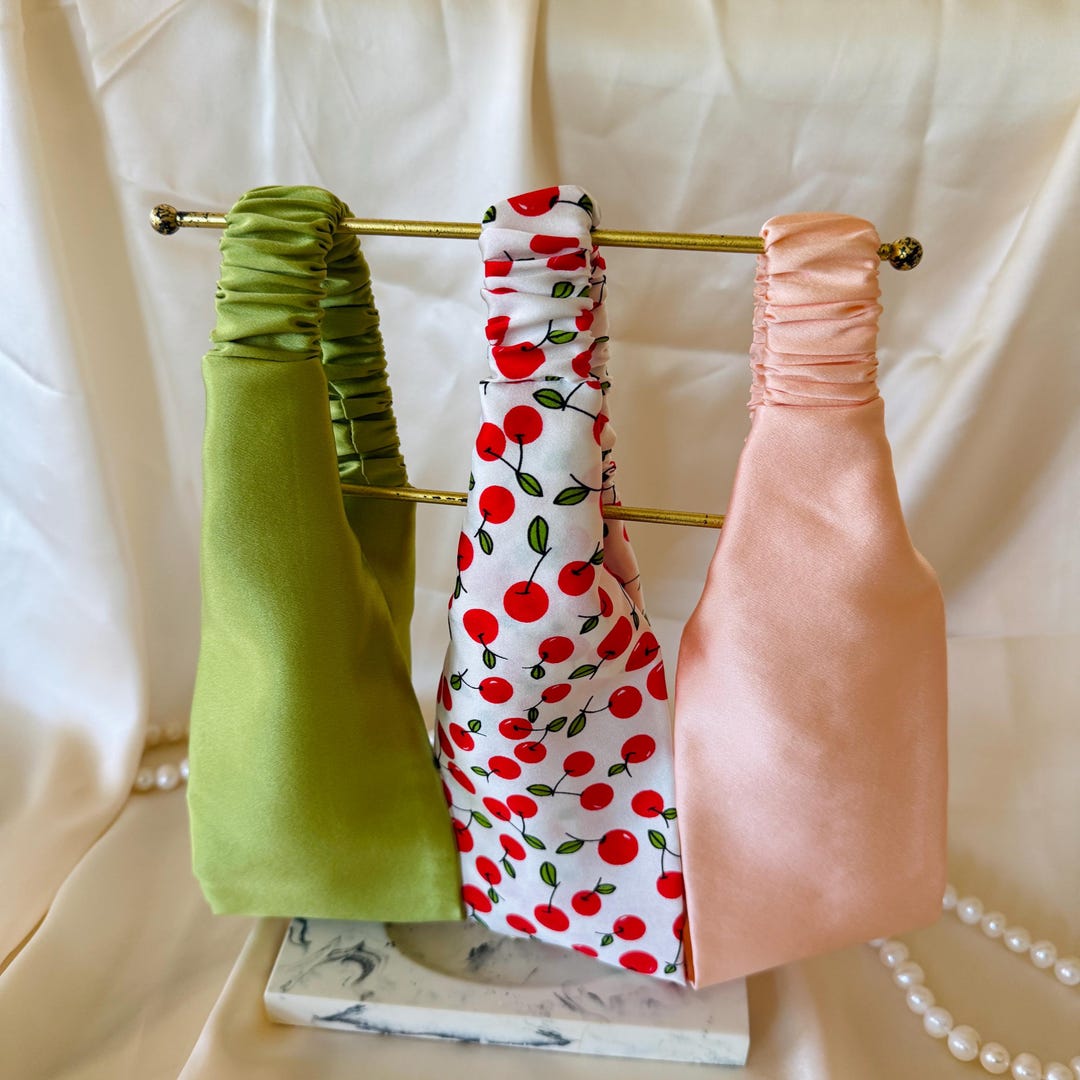 Cherry Blossom Mulberry Silk Headband