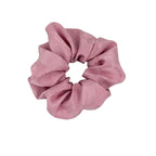 Dusty Rose Jacquard silk scrunchie detail