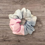 Color Block Silk Scrunchie on hair