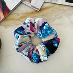 Butterfly Floral Silk Scrunchie detail