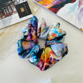 Abstract Watercolor Mulberry Silk Scrunchie