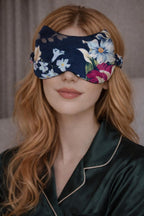 Luxury silk sleep mask detail