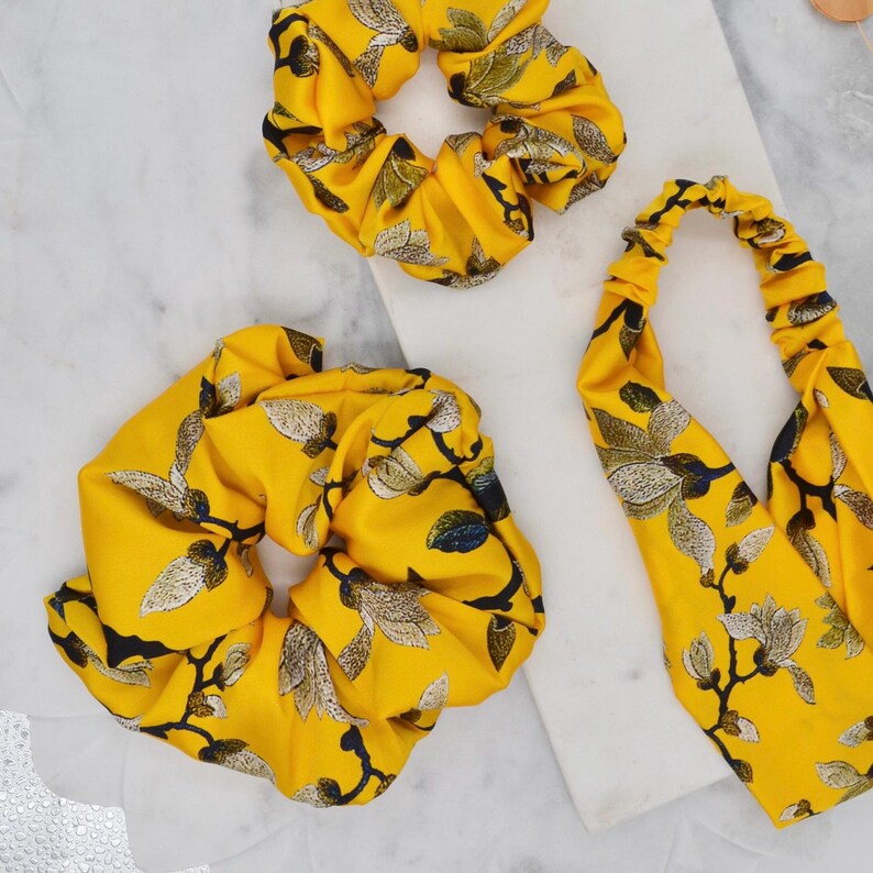 Mulberry Silk Scrunchie and Headband Classic