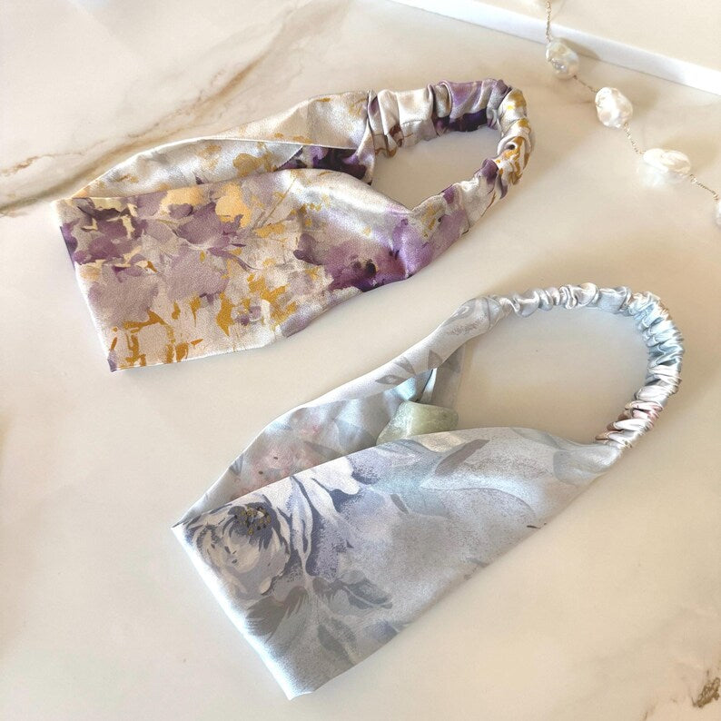 Lavender Mist Silk Headband