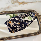 Wide Satin Silk Headband on model