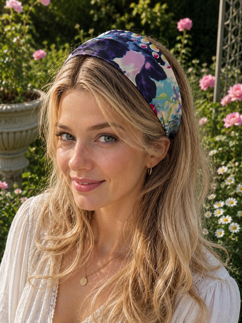 Butterfly Floral Silk Headband