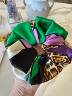 Leopard Print Silk Headband