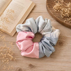 Color Block Silk Scrunchie detail