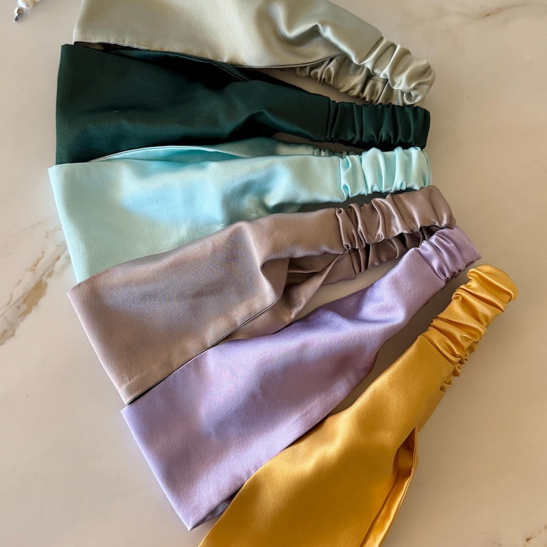 Classic silk headband detail