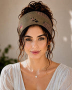 Vintage Boho Floral silk headband