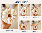 Light Blue Butterfly Silk Scrunchie on hair