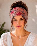 Pink Lily headband detail